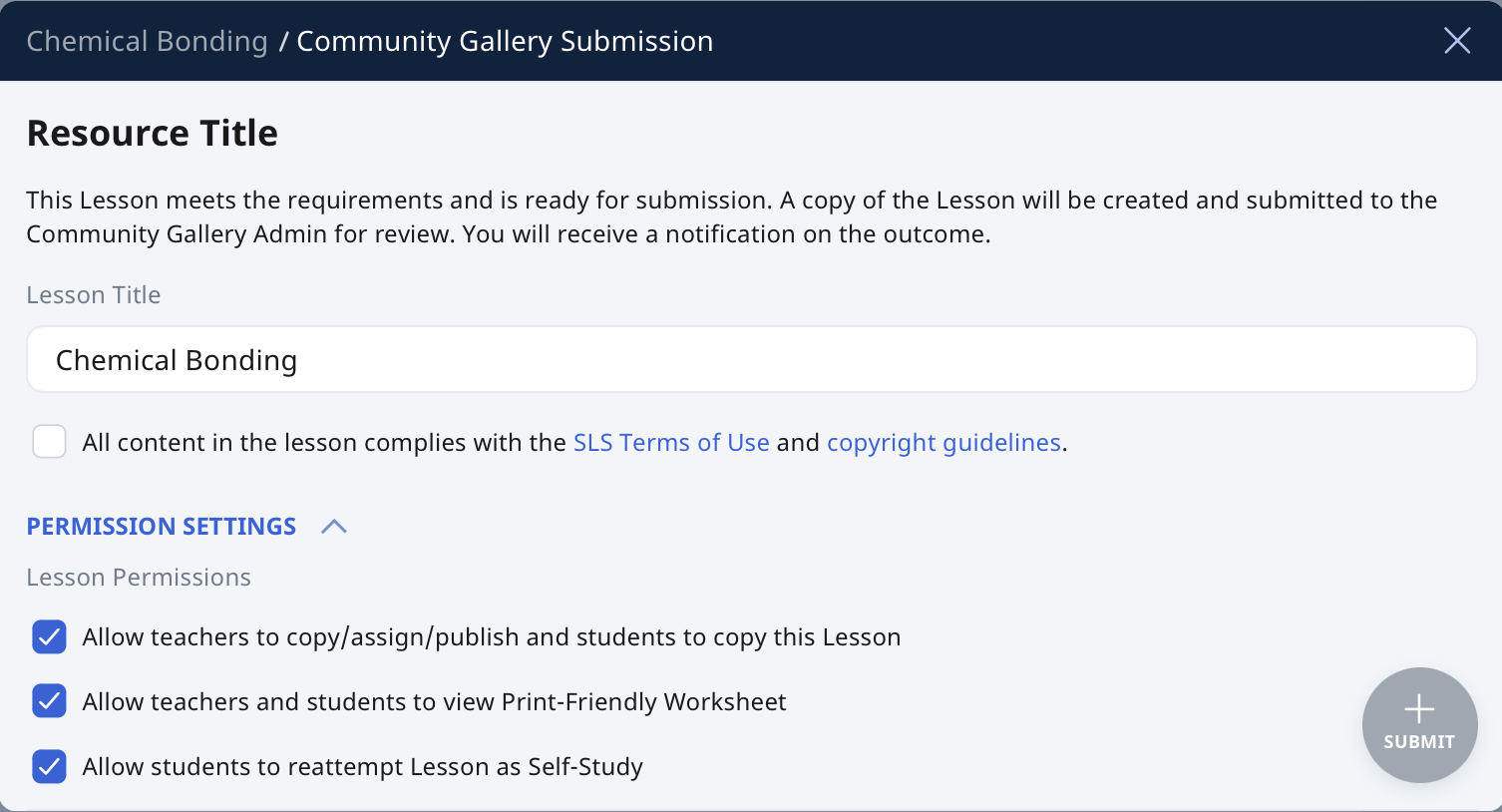 Submit Modules